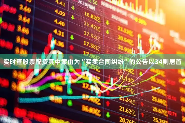 实时查股票配资其中案由为“买卖合同纠纷”的公告以34则居首