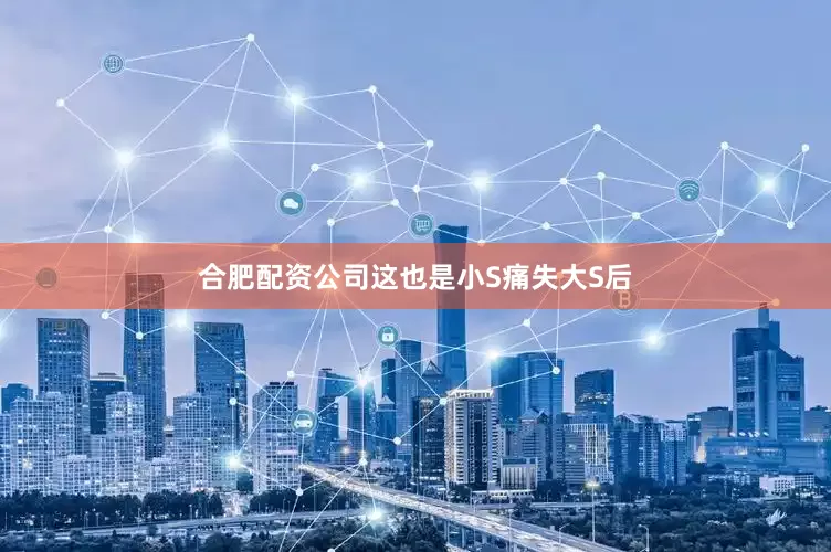 合肥配资公司这也是小S痛失大S后
